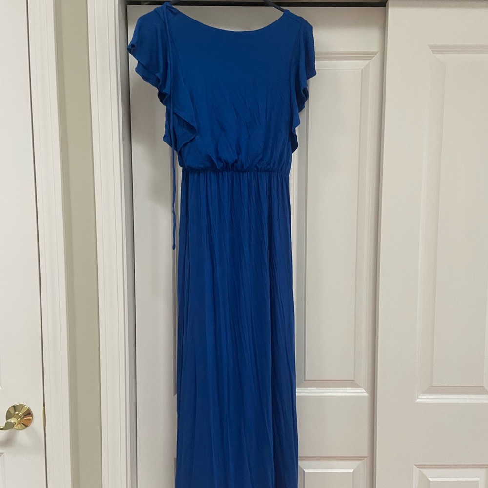 Loft Flutter sleeve maxi dress